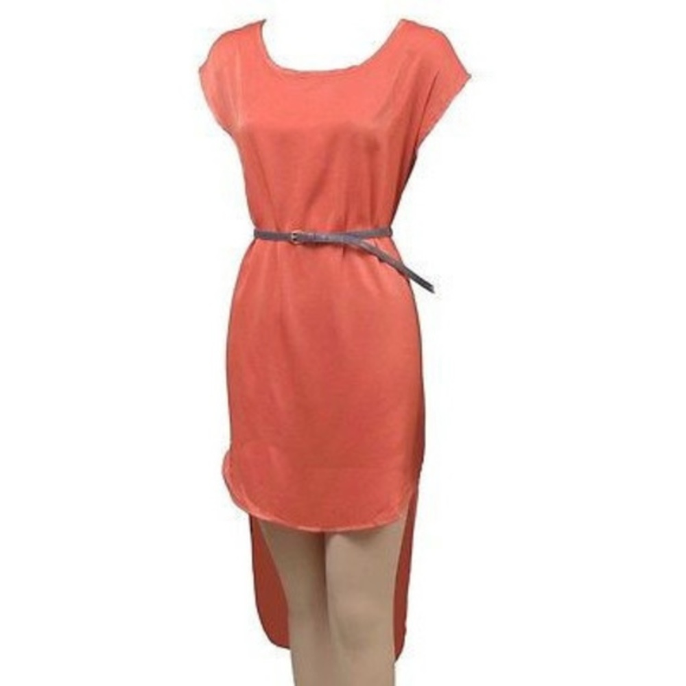 NWT Mona B Mixed Media Vintage Modern Hi Lo Dress